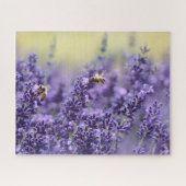 Lavendel-Blume und Bienen Puzzle (Horizontal)