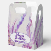 Lavendel Blume und Bienenwasser Geburtstag Geschenkschachtel (Geöffnet)