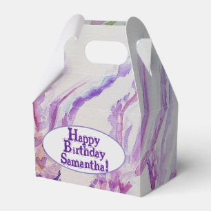 Lavendel Blume und Bienenwasser Geburtstag Geschenkschachtel