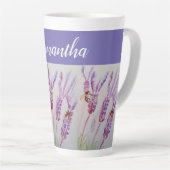 Lavendel Blume und Bienenwasser Geburtstag Milchtasse (Rechte Ecke)