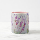 Lavendel Blume und Bienenwasser Geburtstag Tasse (Zentrum)