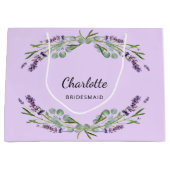 Lavendel Blume violette Brautjungfrau Große Geschenktüte (Vorderseite)