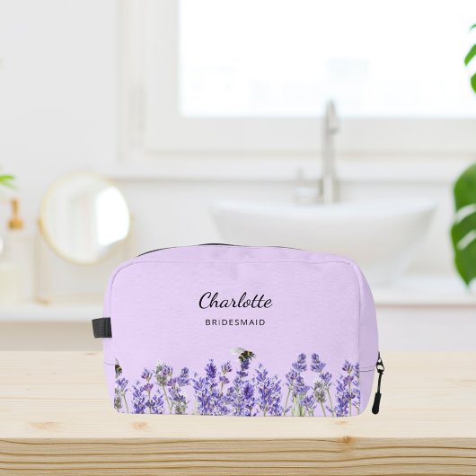Lavendel Blume violette Brautjungfrau Waschbeutel