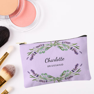 Lavendel Blume violette Brautjungfrau Zubehörtasche