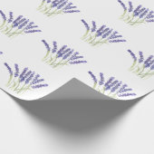Lavendel Blume Violette Kräuter Wasserfarben Geschenkpapier (Ecke)