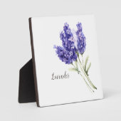Lavendel-Blume Wasserfarbe Fotoplatte (Vorderseite)