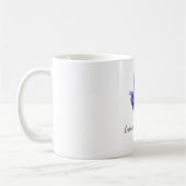 Lavendel-Blume Wasserfarbe Kaffeetasse (Links)