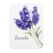 Lavendel-Blume Wasserfarbe Magnet (Vertikal)