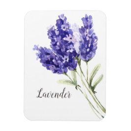 Lavendel-Blume Wasserfarbe Magnet