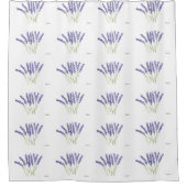 Lavendel-Blume Wasserfarbene, rustikale Kräuter Duschvorhang (Vorderseite)
