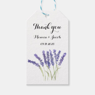 Lavendel Blume Wasserfarbene rustikale Kräuter Hoc Geschenkanhänger