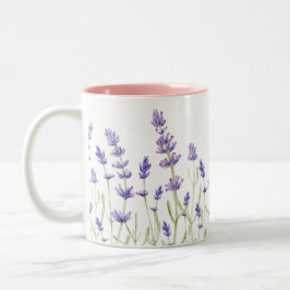 Lavendel-Blume Zweifarbige Tasse