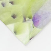 Lavendel-Blumemandala-Fleece-Decke Fleecedecke (Ecke)