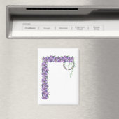 Lavendel Blumen Botanische Postkarte Magnet (In Situ (Geschirrspüler))