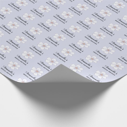 Lavendel-Blumen-Brautjungfernparty  Geschenkpapier (Ecke)