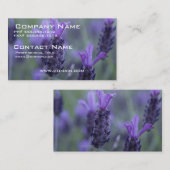 Lavendel-Blumen-Foto-Geschäfts-Karte Visitenkarte (Vorne/Hinten)