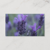 Lavendel-Blumen-Foto-Geschäfts-Karte Visitenkarte (Rückseite)