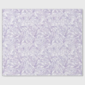 Lavendel-Blumen-Geschenkpapier Geschenkpapier (Flach)