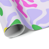 Lavendel-Blumen-Geschenkpapier Geschenkpapier (Rolleneckpunkt)
