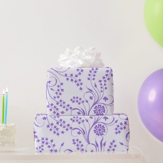 Lavendel-Blumen-Geschenkpapier Geschenkpapier (Partygeschenke)