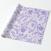 Lavendel-Blumen-Geschenkpapier Geschenkpapier (Ungerollt)