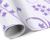 Lavendel-Blumen-Geschenkpapier Geschenkpapier (Rolleneckpunkt)