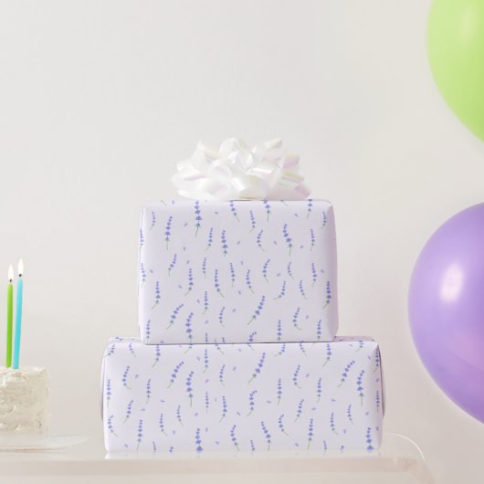 Lavendel-Blumen-Geschenkpapier Geschenkpapier (Partygeschenke)