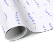 Lavendel-Blumen-Geschenkpapier Geschenkpapier (Rolleneckpunkt)