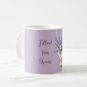 Lavendel-Blumen-Gießkanne Kaffeetasse (Vorderseite Links)