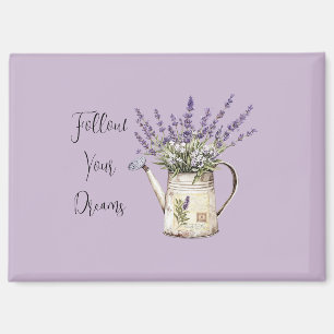 Lavendel-Blumen-Gießkanne Magnet