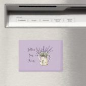 Lavendel-Blumen-Gießkanne Magnet (In Situ (Geschirrspüler))