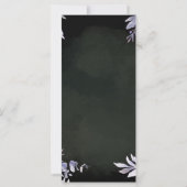 Lavendel-Blumen-Gotische-Hochzeitsprogramm (Rückseite)