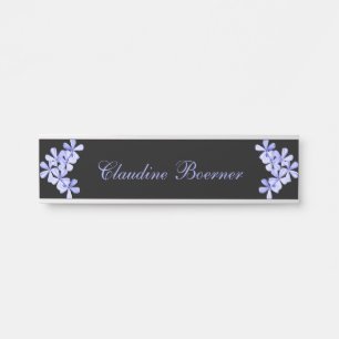 Lavendel-Blumen-hängende Wand-Nummernschild Türschild