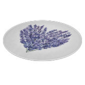 Lavendel Blumen Herz Schneidebrett (Ecke)