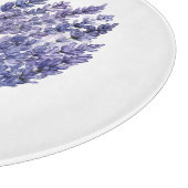 Lavendel Blumen Herz Schneidebrett (Ecke)