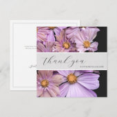 Lavendel-Blumen-Hochzeit-Dankeskarten Dankeskarte (Vorne/Hinten)