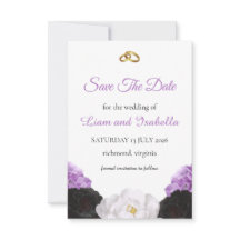 Lavendel-Blumen-Hochzeit-Save-the-Date-Karte