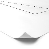 Lavendel-Blumen-Hochzeitsposter-Schild Poster (Ecke)