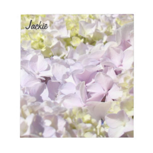 Lavendel Blumen Hydrangea Notizblock Ihr Name benu
