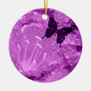 Lavendel-Blumen-Keramik-Andenken Keramik Ornament