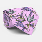 Lavendel Blumen Krawatte (Gerollt)