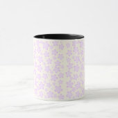 Lavendel-Blumen-Muster-Tasse Tasse (Zentrum)