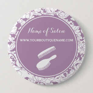 Lavendel Blumen Salon Knopf Button
