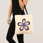 Lavendel-Blumen-Tasche Tragetasche (Vorderseite (Produkt))