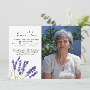 Lavendel Blumen Trauer Tod Danke Einladung