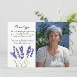 Lavendel Blumen Trauer Tod Danke Einladung