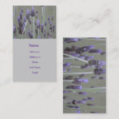Lavendel-Blumen - Visitenkarte (Vorne/Hinten)