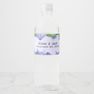 Lavendel Blumen  Wasserflaschenetikett