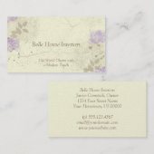 Lavendel-Blumengarten-Visitenkarte Visitenkarte (Vorne/Hinten)