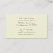 Lavendel-Blumengarten-Visitenkarte Visitenkarte (Rückseite)